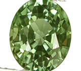 Зеленый сапфир 1,34 карат 