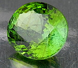 Ярко-зеленый турмалин с рутилом 4,81 карат 
