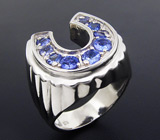 Кольцо на удачу с танзанитами Серебро 925