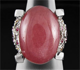 Замечательное кольцо с крупным кабошоном сапфира Серебро 925