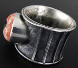 Кольцо с мексиканским болдер опалом 5,5 карат Серебро 925