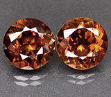 Пара империал топазов 14,97 карат 