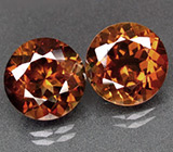 Пара империал топазов 14,97 карат 