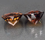 Пара империал топазов 14,97 карат 