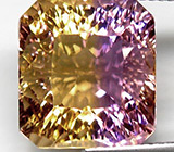 Аметрин лазерной огранки 12,17 карат 