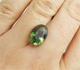 Крупный зеленый турмалин 9,15 карат 