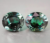 Пара сапфиров 4,74 карат 