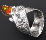Кольцо с мексиканским огненным опалом 2,5 карат Серебро 925