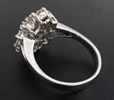 Прелестное кольцо с небесно-голубым цирконом Серебро 925