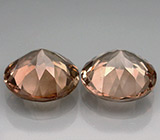 Пара империал топазов 8,28 карат 