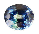 Зеленовато-голубой сапфир 1,37 карат 