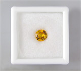 Золотисто-желтый сапфир 0,76 карат 