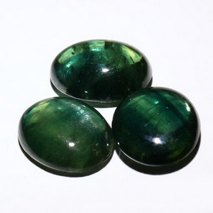 Набор из 3 кабошонов зеленых сапфиров 6,91 карат