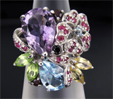 Комплект из коллекции "Multistone" с самоцветами Серебро 925