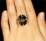 Кольцо от FPJ с дымчатым топазом, ониксом и бриллиантами Золото