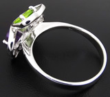 Комплект с аметистами, цитринами и перидотами Серебро 925