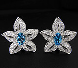 Великолепный комплект с топазами Серебро 925