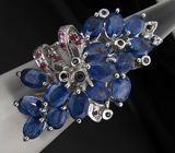 Великолепное кольцо с сапфирами Серебро 925