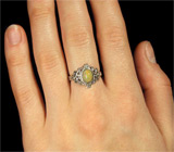 Кольцо с эфиопским опалом Серебро 925