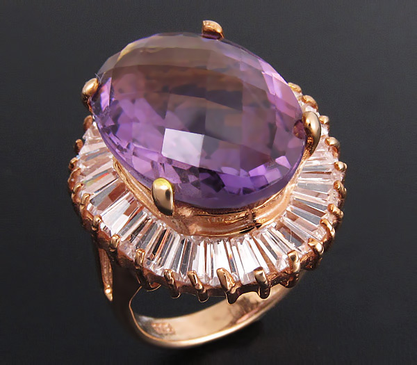 Кольцо из коллекции "Beau Monde" с аметистом