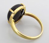 Кольцо с черным опалом
