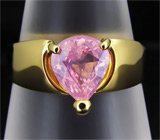 Кольцо с сапфиром падпараджа