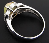 Изящное кольцо с эфиопским опалом 1,03 карат Серебро 925