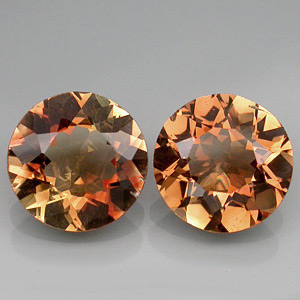 Пара империал топазов 7,36 карат