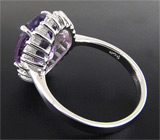 Изящное кольцо с насыщенным аметистом Серебро 925