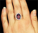 Изящное кольцо с насыщенным аметистом Серебро 925