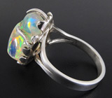 Кольцо с эфиопским опалом 10 карат Серебро 925