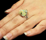 Кольцо с эфиопским опалом 10 карат Серебро 925