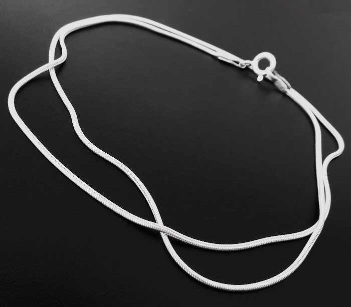 Серебряная цепочка 460 мм/1 мм
