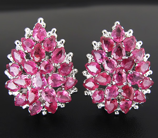 Превосходные серьги с сапфирами