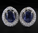 Серьги с иолитами Серебро 925