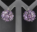 Замечательные cерьги с аметистами Серебро 925