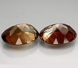 Пара империал топазов 14,03 карат 