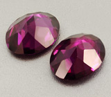 Пара родолитов 4,85 карат 