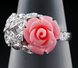 Прелестный комплект с кубиком циркония Серебро 925