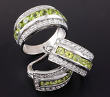 Комплект с перидотами Серебро 925