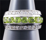 Комплект с перидотами Серебро 925