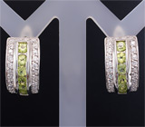 Комплект с перидотами Серебро 925