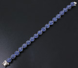 Браслет с кабошонами синих сапфиров Серебро 925