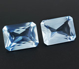 Пара чистейших аквамаринов 2,23 карат 