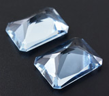 Пара чистейших аквамаринов 2,23 карат 