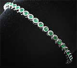 Комплект с зелеными агатами и топазами Серебро 925