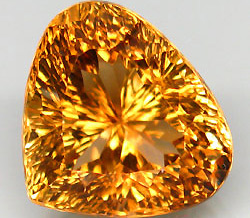 Империал топаз лазерной огранки 13,22 карат 