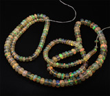 191 эфиопский опал 45+ карат на нити 