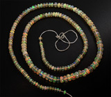 191 эфиопский опал 45+ карат на нити 