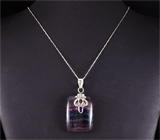 Кулон с флюоритом и аметистом Серебро 925